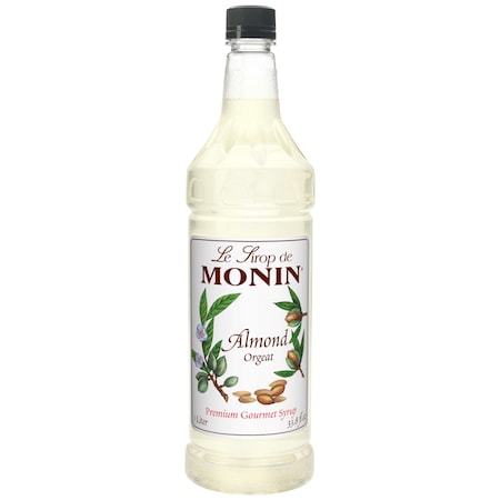 MONIN Monin Almond Syrup 1 Liter Bottle, PK4 M-FR001F